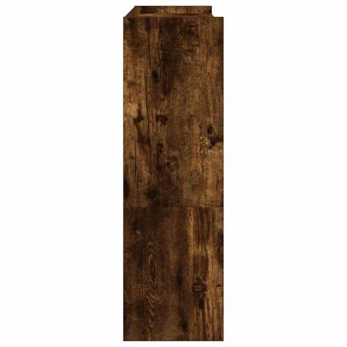 Skostativ 80x25x81 cm konstrueret træ røget egetræsfarve