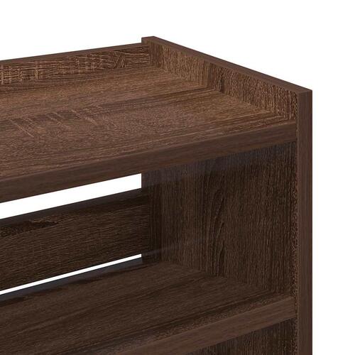 Skoreol 60x25x62 cm konstrueret træ brun egetræsfarve
