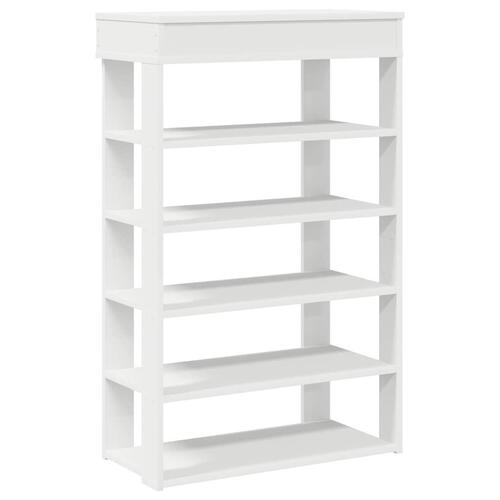 Skoreol 60x30x98 cm konstrueret træ hvid