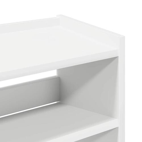 Skoreol 60x25x62 cm konstrueret træ hvid