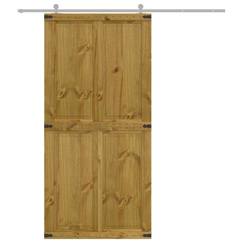 Skydedør CORONA 100x210 cm massivt fyrretræ
