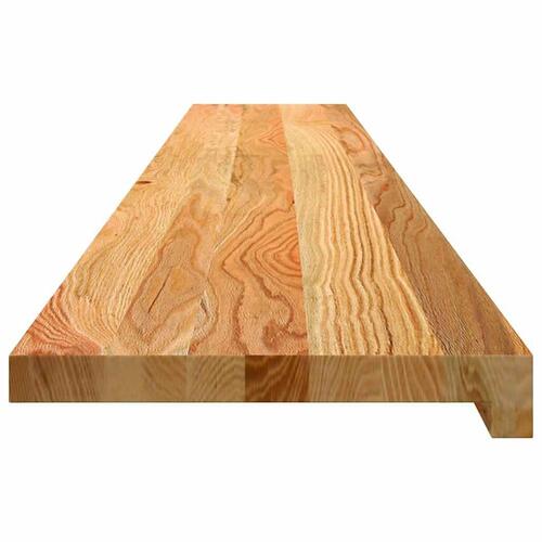 Vindueskarme 2 stk lysebrun 160x30x2 cm massivt egetræ