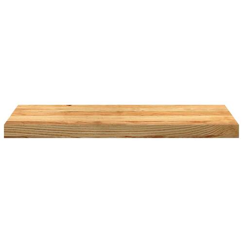 Vindueskarme 2 stk lysebrun 70x30x2 cm massivt egetræ