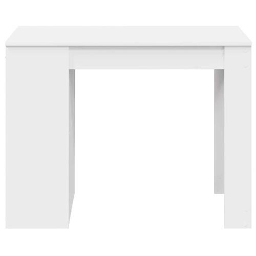 Skrivebord med skuffe og hylde 102x62x77,5 cm hvid