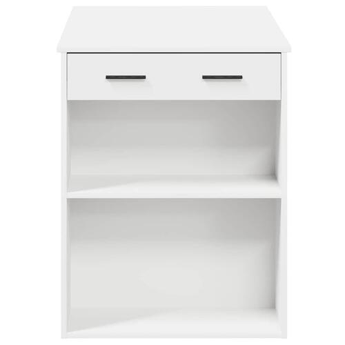 Skrivebord med skuffe og hylde 102x62x77,5 cm hvid