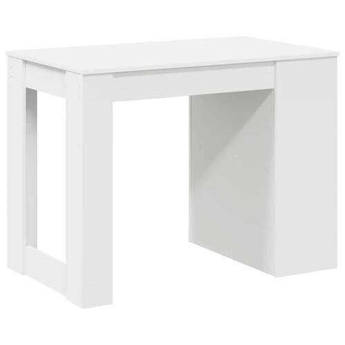 Skrivebord med skuffe og hylde 102x62x77,5 cm hvid