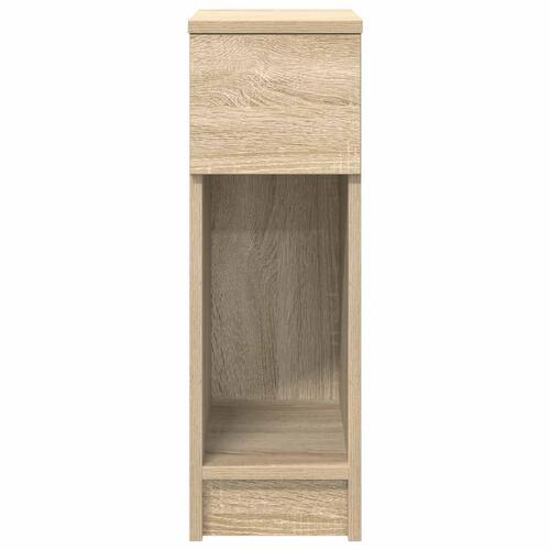 Sengebord med skuffe 20x36x60 cm sonoma-eg