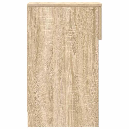 Sengebord med skuffe 20x36x60 cm sonoma-eg