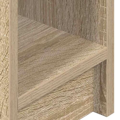 Sengebord med skuffe 20x36x60 cm sonoma-eg