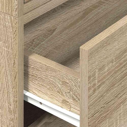 Skabe med 2 skuffer 2 stk. 60x31x40cm konstrueret træ sonoma-eg