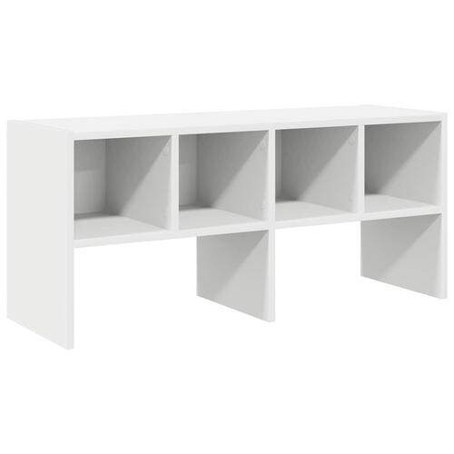 Skostativ stabelbar 89,5x30x40 cm hvid