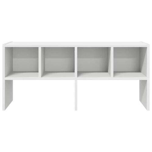 Skostativ stabelbar 89,5x30x40 cm hvid