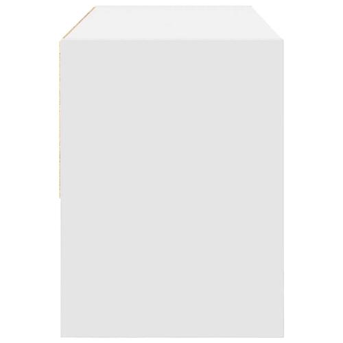 Skostativ stabelbar 89,5x30x40 cm hvid