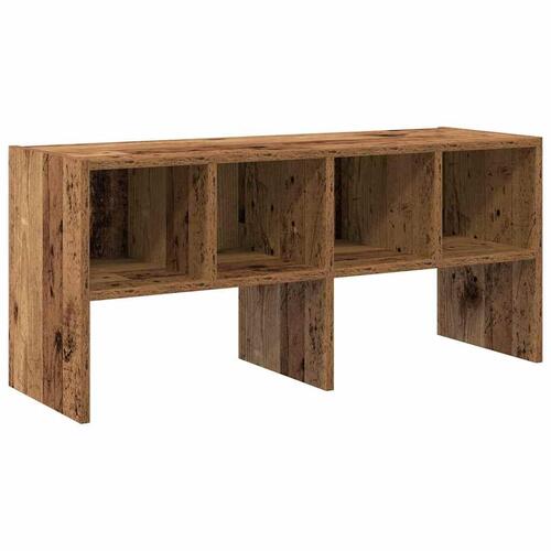 Skostativ stabelbar 89,5x30x40 cm antikt træ