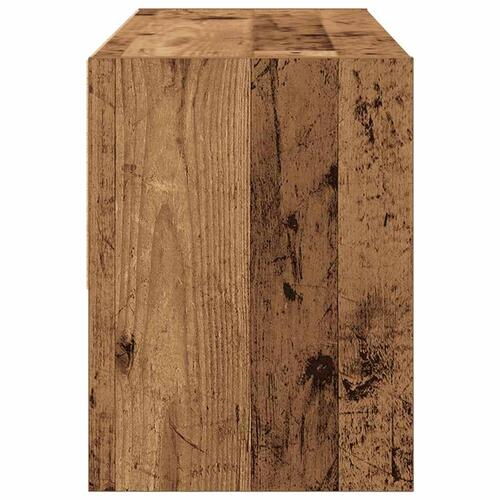 Skostativ stabelbar 89,5x30x40 cm antikt træ