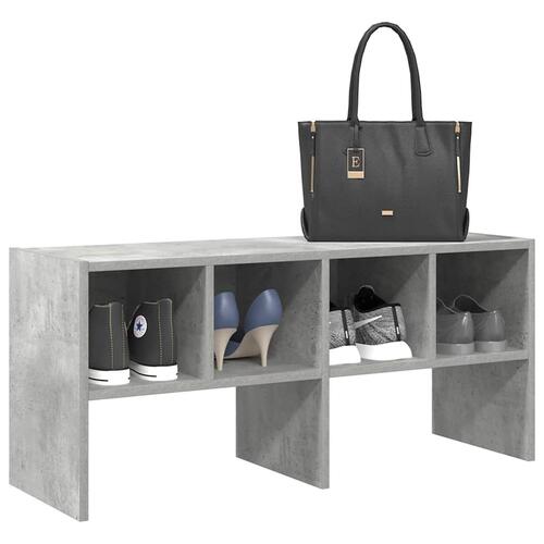 Skostativ stabelbar 89,5x30x40 cm betongrå
