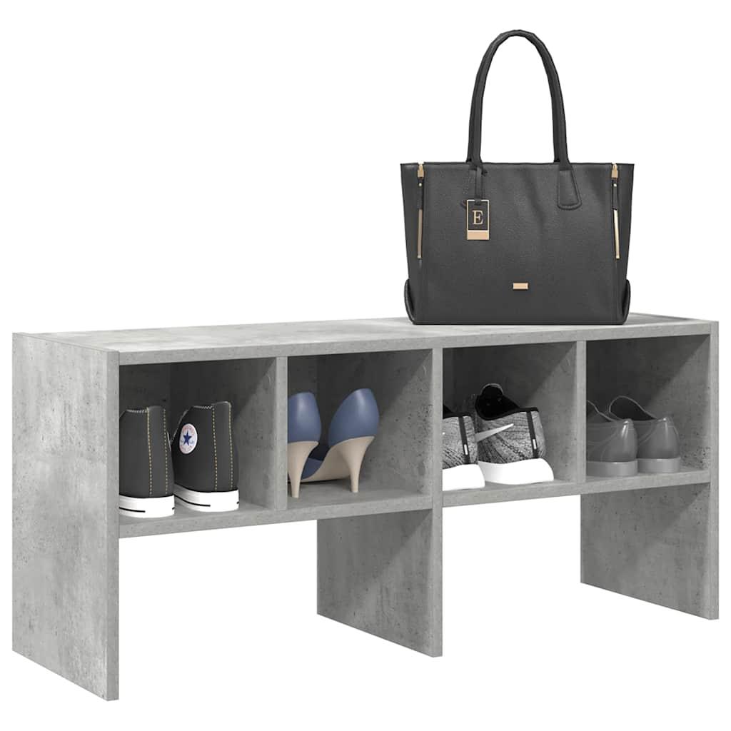 Skostativ stabelbar 89,5x30x40 cm betongrå