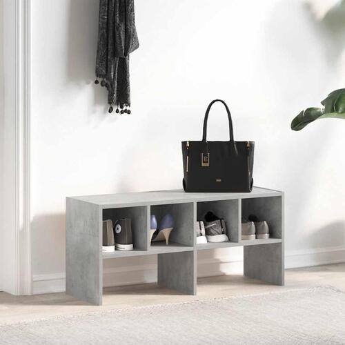 Skostativ stabelbar 89,5x30x40 cm betongrå