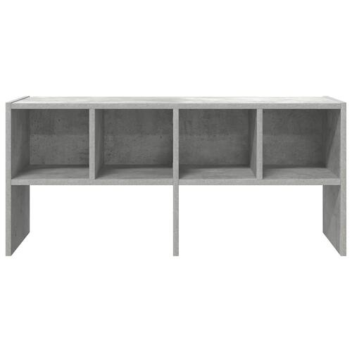 Skostativ stabelbar 89,5x30x40 cm betongrå