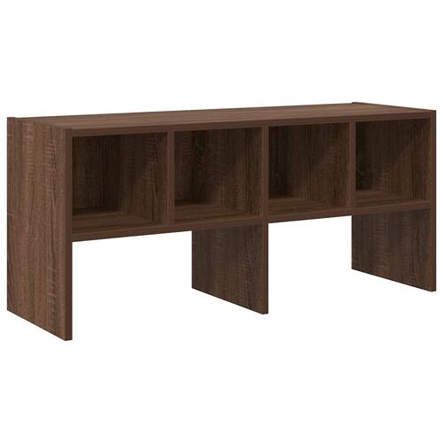 Skostativ stabelbar 89,5x30x40 cm brun egetræsfarve