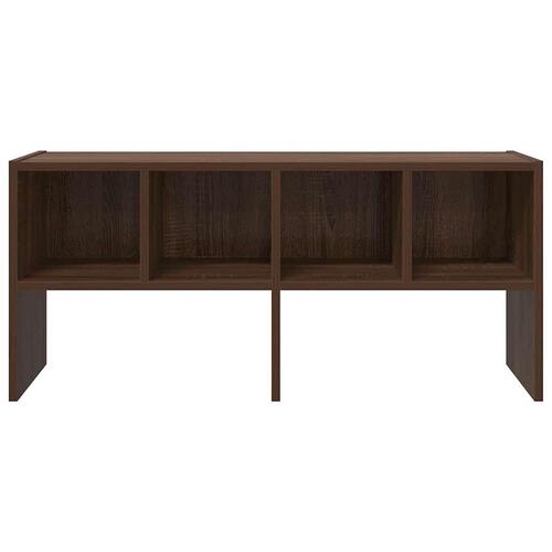 Skostativ stabelbar 89,5x30x40 cm brun egetræsfarve