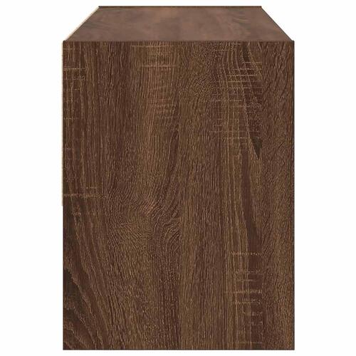 Skostativ stabelbar 89,5x30x40 cm brun egetræsfarve