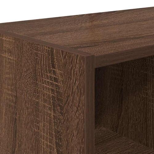 Skostativ stabelbar 89,5x30x40 cm brun egetræsfarve