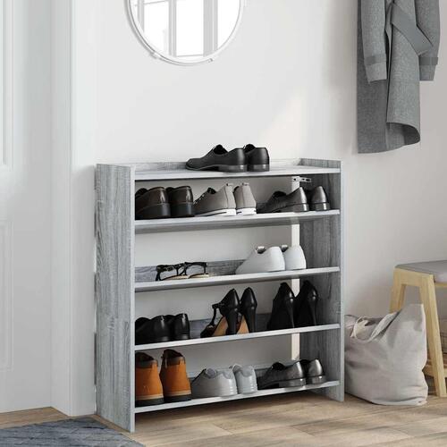 Skoreol 80x25x81 cm konstrueret træ grå sonoma-eg