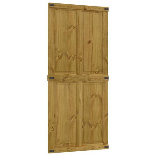 Skydedør CORONA 90x210 cm massivt fyrretræ