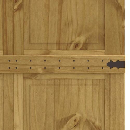 Skydedør CORONA 90x210 cm massivt fyrretræ