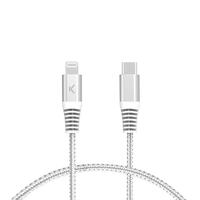 USB-C til Lightning-kabel KSIX Grå