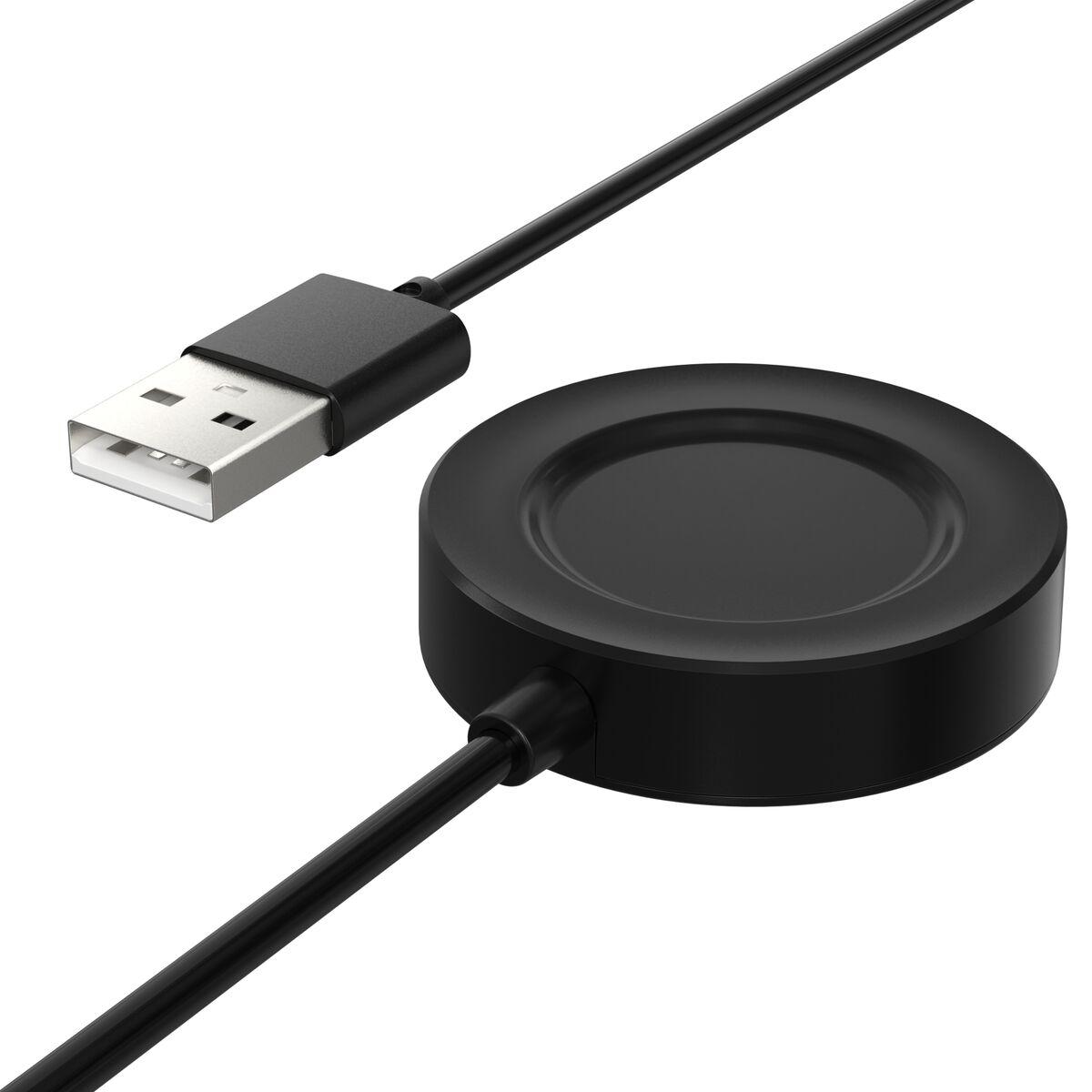 KSIX Explorer USB oplader til smartwatch - Sort (USB-A, EU)