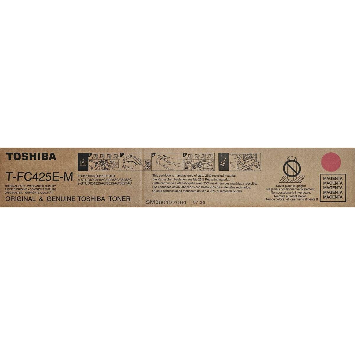 Toshiba T-FC425EM original toner - Magenta til e-STUDIO6525AC-serien billede