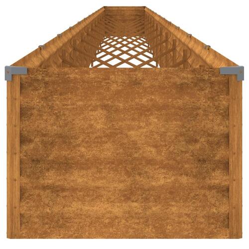 Højbed 1152x50x36 cm cortenstål