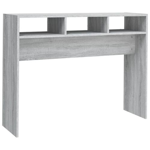 Sofabord 105x30x80 cm konstrueret træ grå sonoma-eg