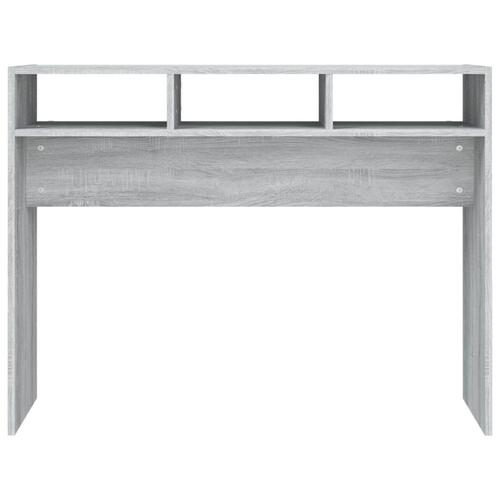 Sofabord 105x30x80 cm konstrueret træ grå sonoma-eg