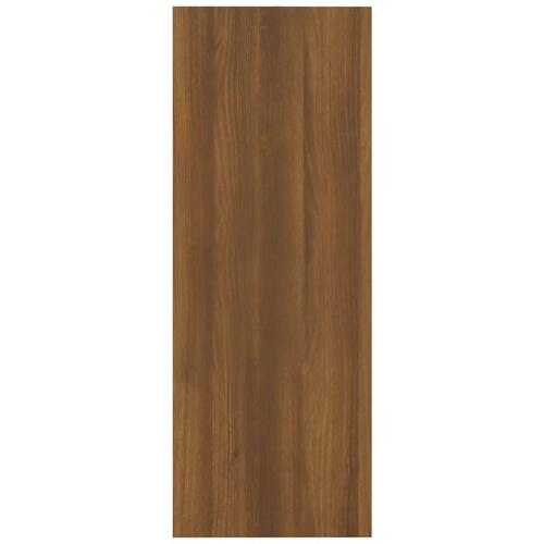 Konsolbord 105x30x80 cm konstrueret træ brun egetræsfarve