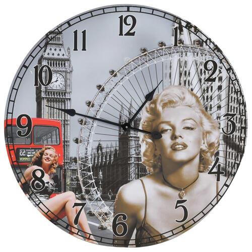 Vægur i vintagestil Marilyn Monroe 60 cm