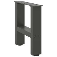 Sofabordben 2 stk. 30x(30-31) cm stål antracitgrå