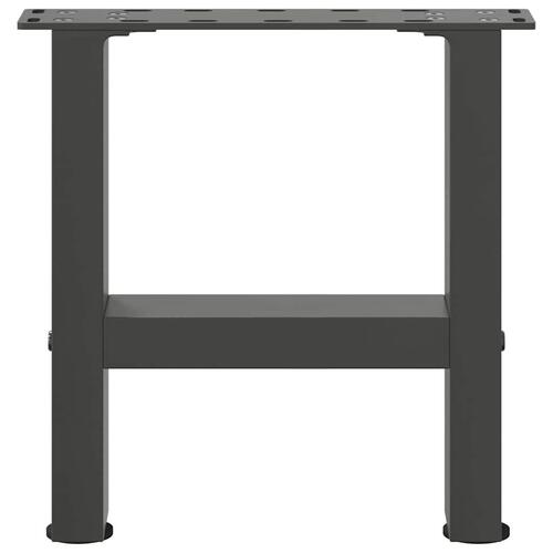 Sofabordben 2 stk. 30x(30-31) cm stål antracitgrå