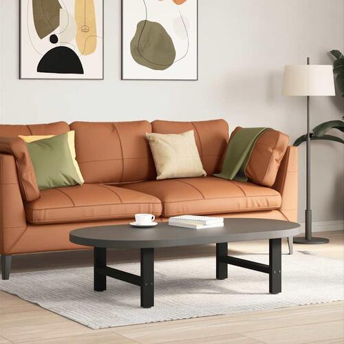 Sofabordben 2 stk. 70x(30-31) cm stål sort