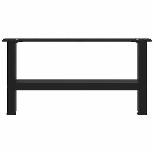 Sofabordben 2 stk. 70x(30-31) cm stål sort