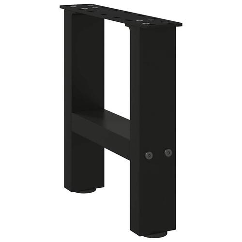 Sofabordben 2 stk. 40x(30-31) cm stål sort
