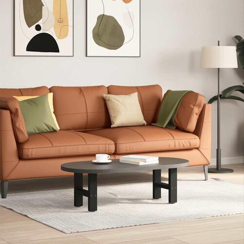 Sofabordben 2 stk. 40x(30-31) cm stål sort