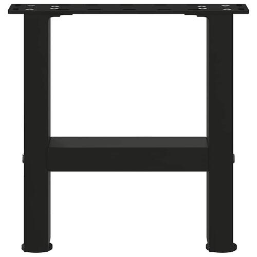 Sofabordben 2 stk. 40x(30-31) cm stål sort