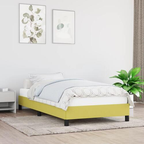 Sengeramme uden madras Grøn 100x200 cm Stof