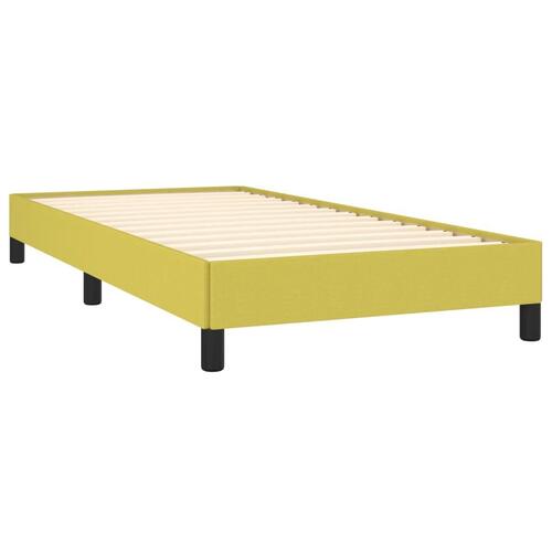 Sengeramme uden madras Grøn 100x200 cm Stof