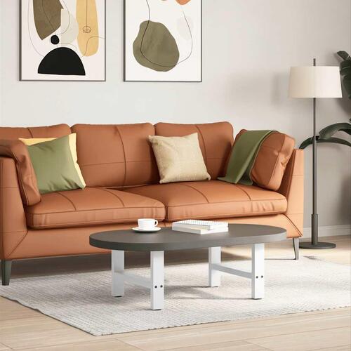 Sofabordben 2 stk. 50x(30-31) cm stål hvid