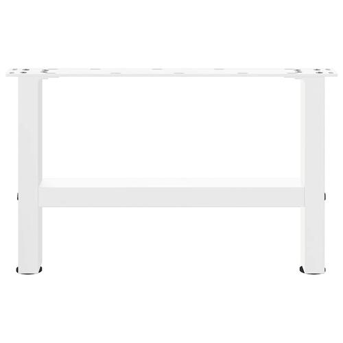 Sofabordben 2 stk. 50x(30-31) cm stål hvid