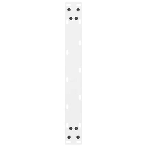 Sofabordben 2 stk. 50x(30-31) cm stål hvid